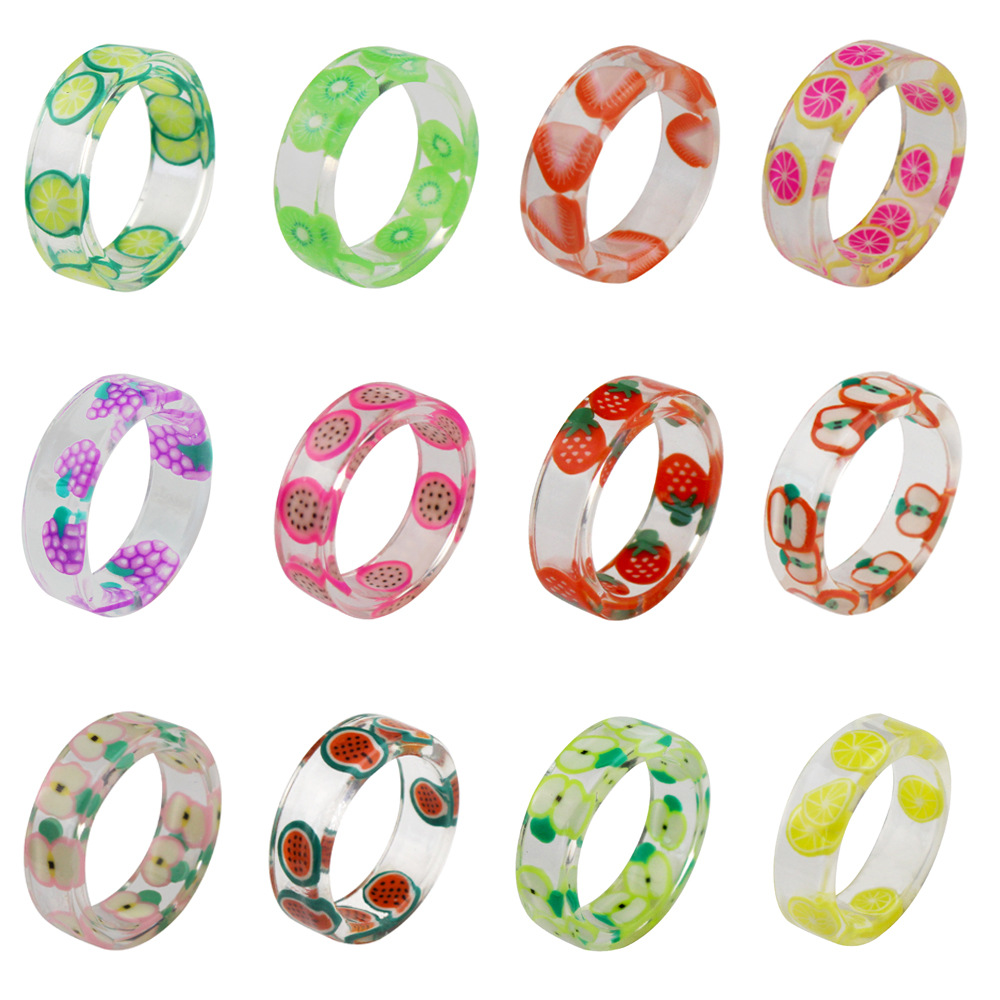 Fruit Resin Ring  Jewelry Anne - Nutrition And Fitness 评论和价格