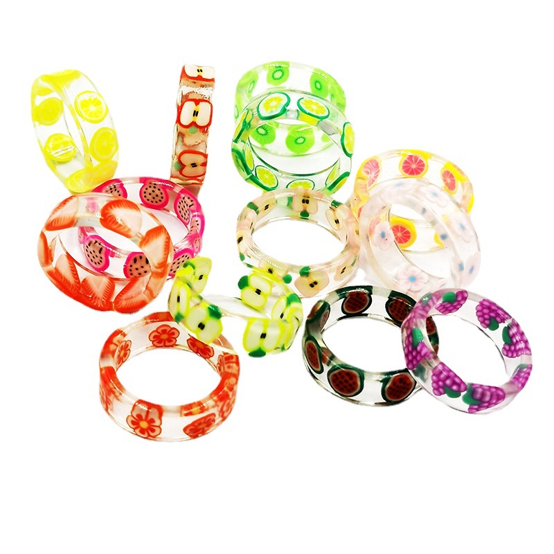 Fruit Resin Ring  Jewelry Anne - Nutrition And Fitness 评论和价格