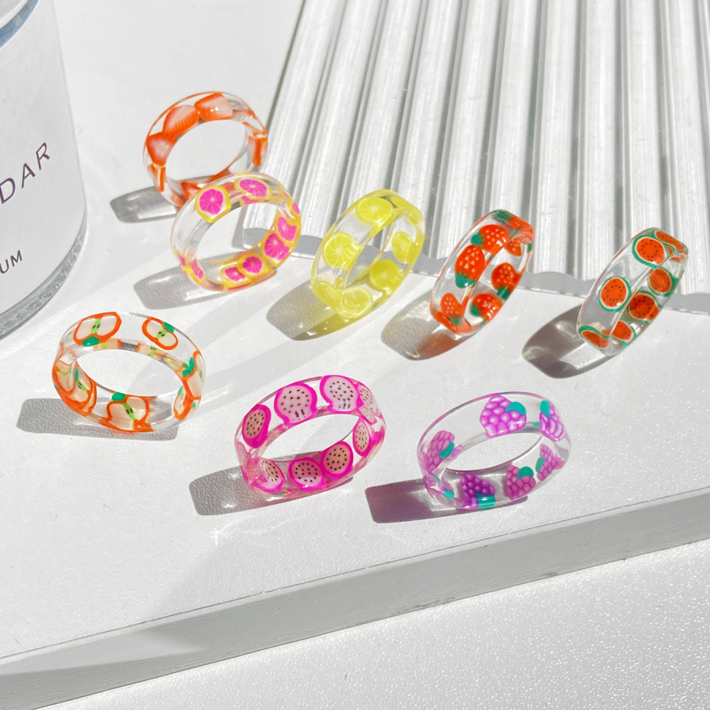 Fruit Resin Ring  Jewelry Anne - Nutrition And Fitness 评论和价格
